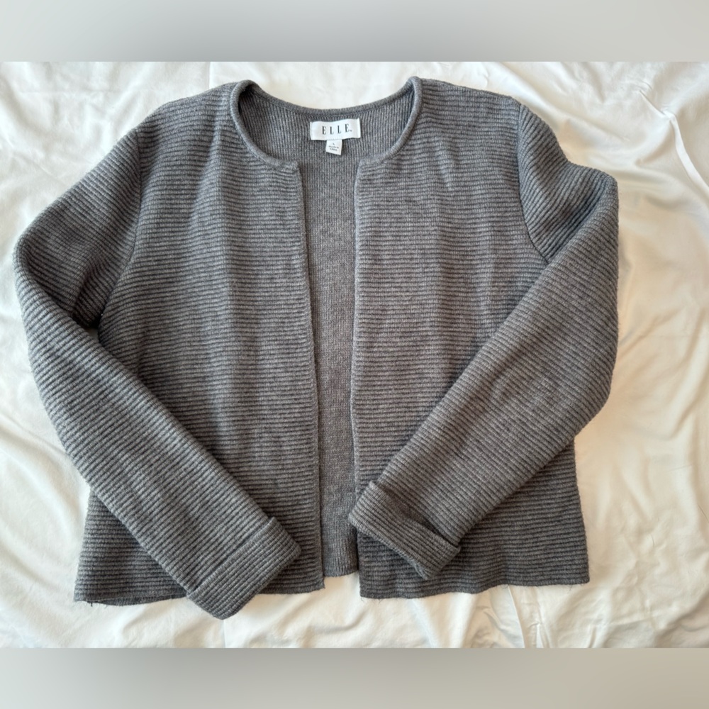 Elle structured cardigan womens size large
